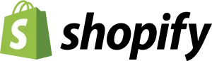 shopify logo black