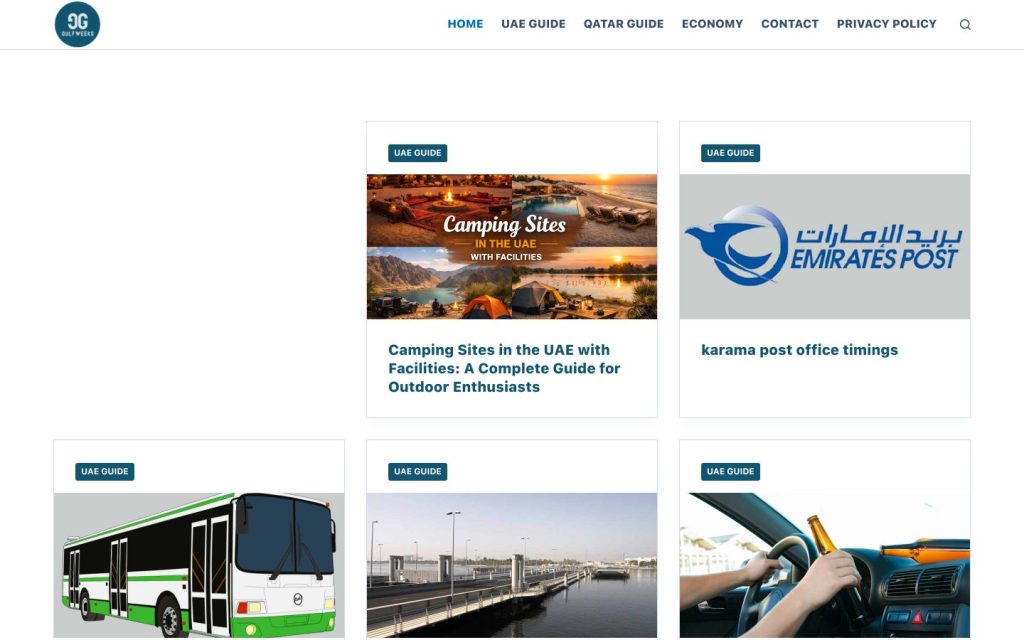 Gulf Weeks website homepage